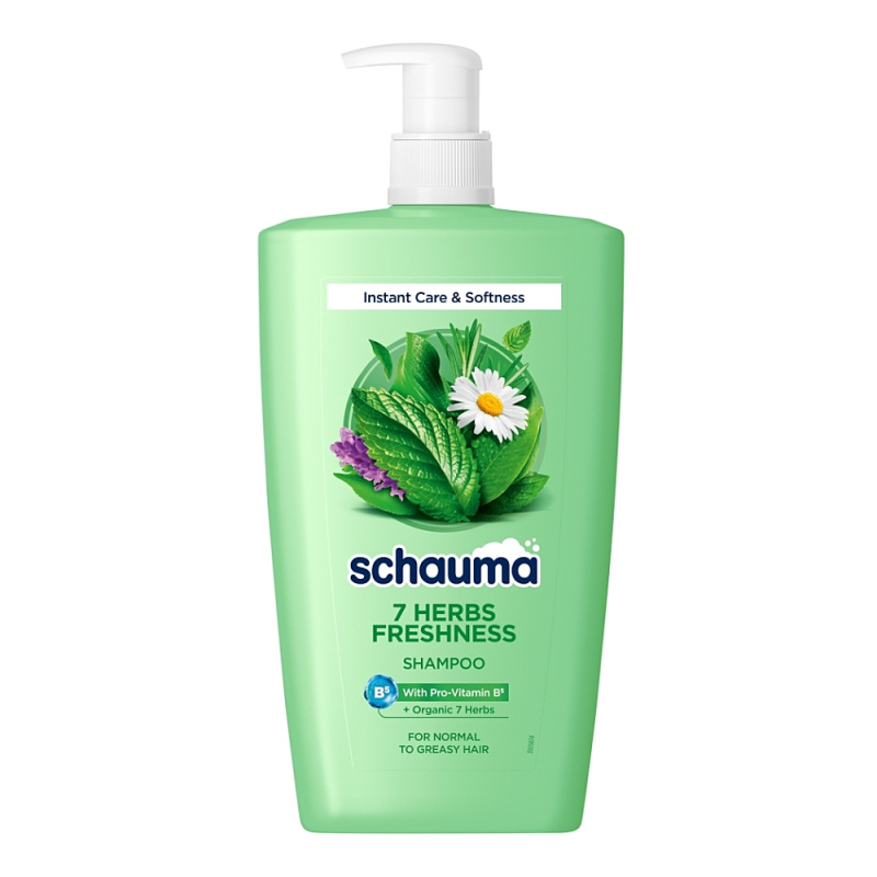 Schwarzkopf Schauma 7 Herbs Freshness bylinný šampon pro normální až mastné vlasy 1000 ml
