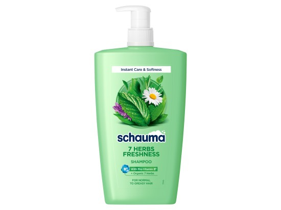 Schwarzkopf Schauma 7 Herbs Freshness bylinný šampon pro normální až mastné vlasy 1000 ml