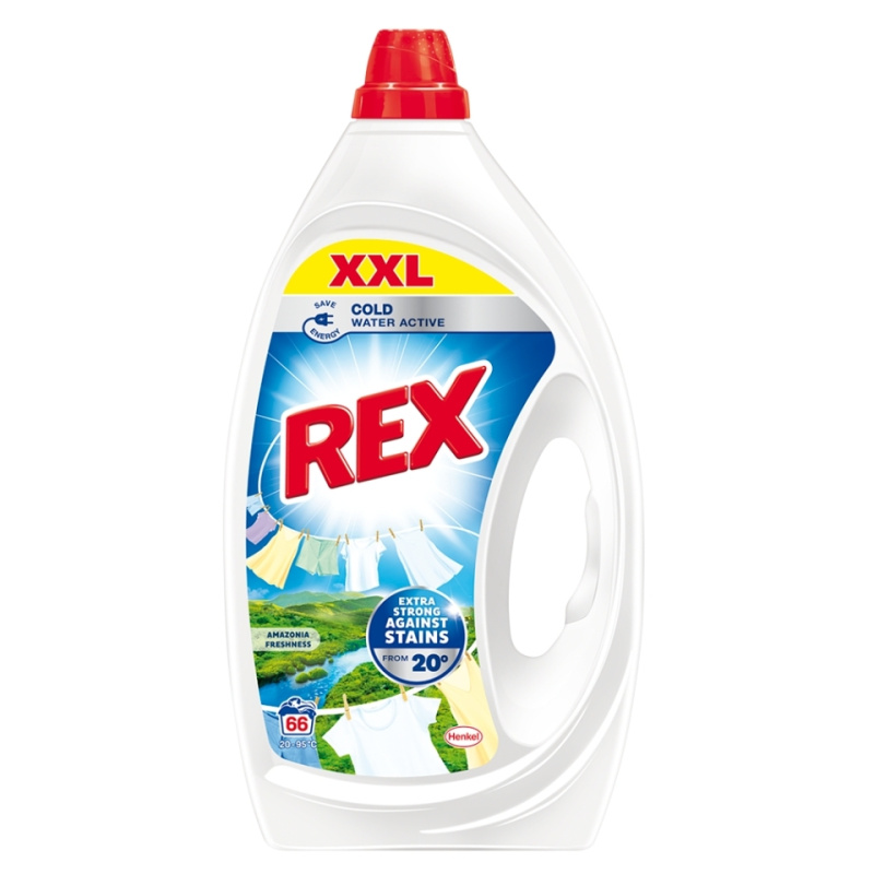 REX Prací gel Amazonia Freshness 66 praní 2,97 l