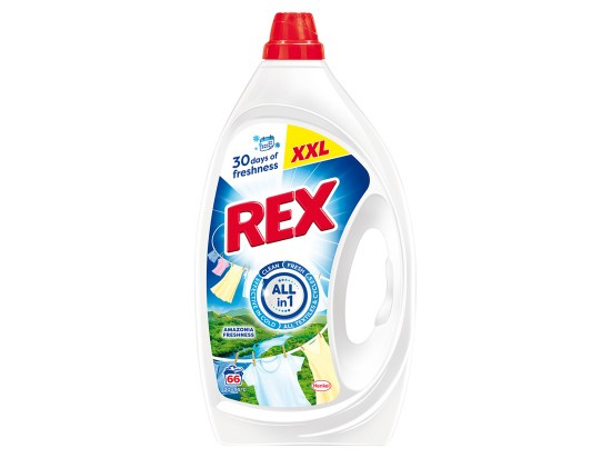 REX Prací gel Amazonia Freshness 66 praní 2,97 l