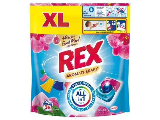 REX Aromatherapy Prací kapsle Orchid Color 36 praní
