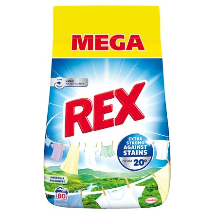 REX Amazonia Freshness prášek na praní (80 praní) 4,40 kg
