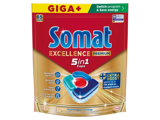 Tablety do myčky Somat - 5 v1, 65 ks
