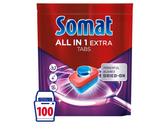 Tablety do myčky Somat - All in One Extra, 100 ks