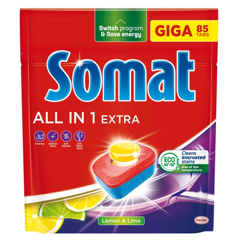 SOMAT All in 1 Extra Tablety do myčky Lemon 85 kusů