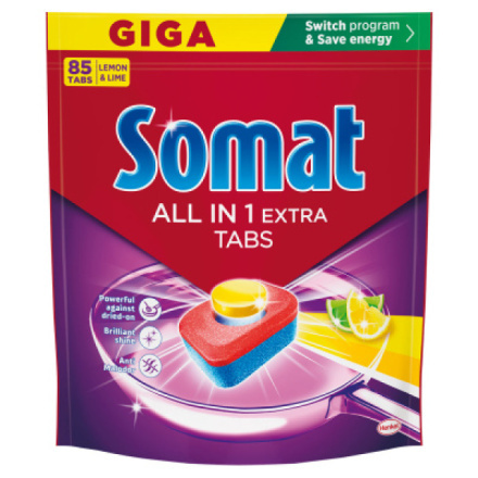 SOMAT All in 1 Extra Tablety do myčky Lemon 85 kusů
