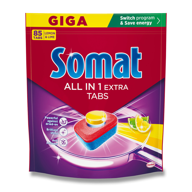 SOMAT All in 1 Extra Tablety do myčky Lemon 85 kusů