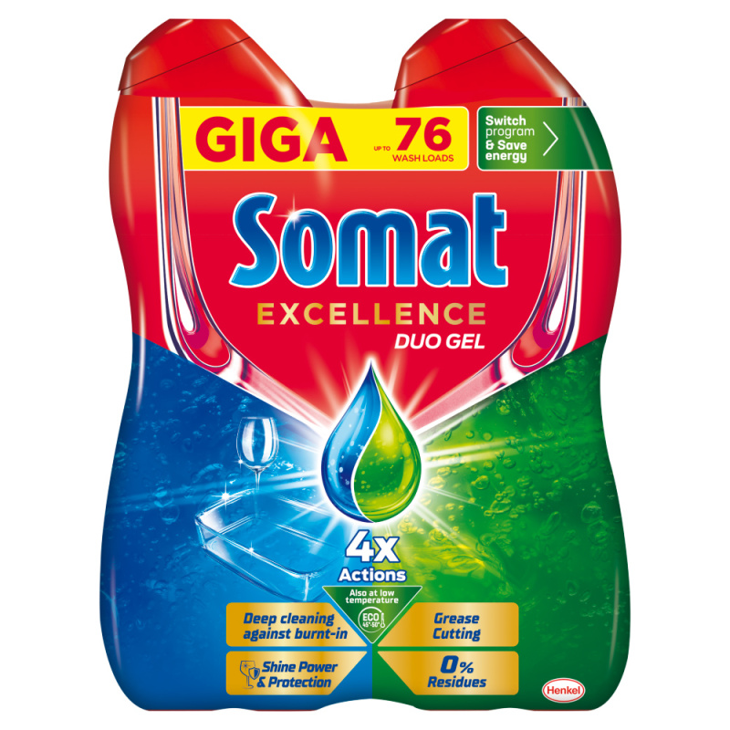 Gel do myčky Somat Excellence Duo - 76 MD