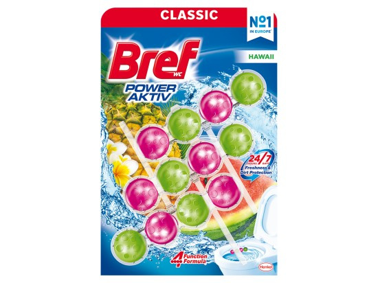 Bref Power Aktiv Classic - WC blok - Hawaii, 3 x 50 g