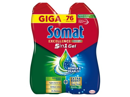 Somat Excellence Duo Gel do myčky na nádobí 2 x 684 ml