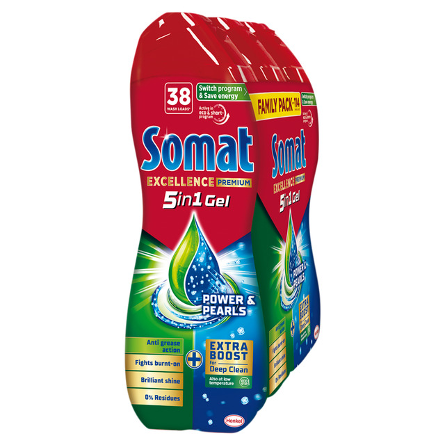 Somat Gel do myčky 5v1 Excellence Premium XXXL Pack