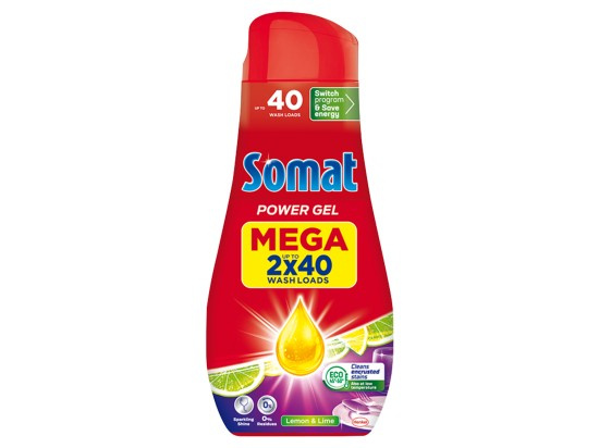 Somat All-in-1 Gel do myčky Lemon & Lime 80 dávek