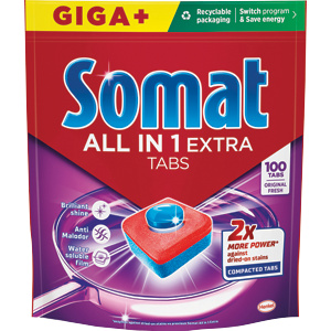 Somat All in 1 Extra tablety do myčky 100 ks