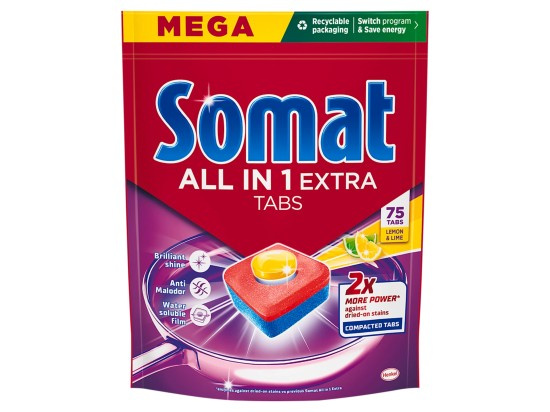 Somat All in 1 Extra tablety do myčky 75 ks