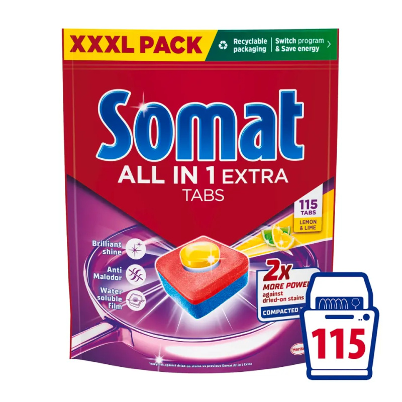 Somat All in 1 Extra Lemon & Lime tablety do myčky
