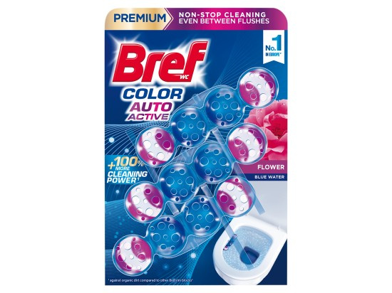 BREF Color Aktiv Tuhý WC blok Flowers 3 x 50 g