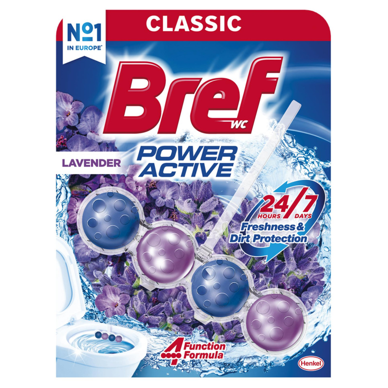 WC blok Bref Deluxe - levandule, 50 g