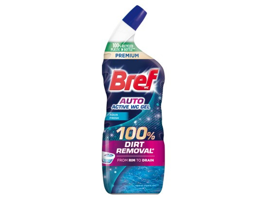 Bref Auto Active Gel Aqua Fresh WC čistič 750 ml