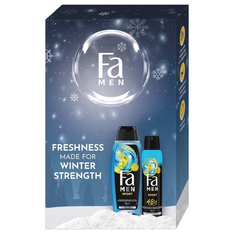 Fa Vánoční balíček sprchový gel a deodorant Men Sport 1 ks