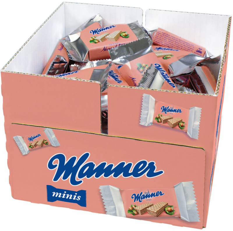 Manner - křupavé mini oplatky, 60 × 15 g