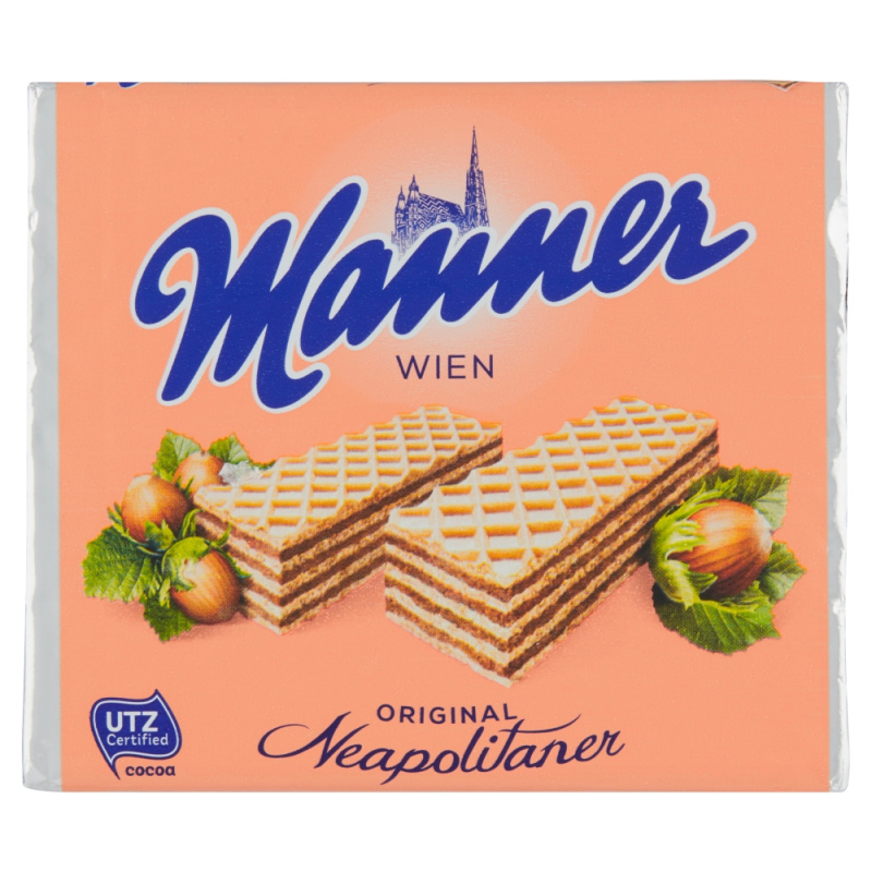 Manner - křupavé oplatky - lískooříškové, 75 g