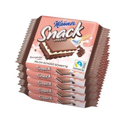 Manner Snack minis - křupavé oplatky s náplní - kakaové, 5 x 25 g