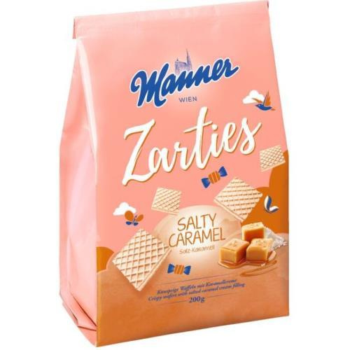 Manner Zarties - oplatky s příchutí - karamelové