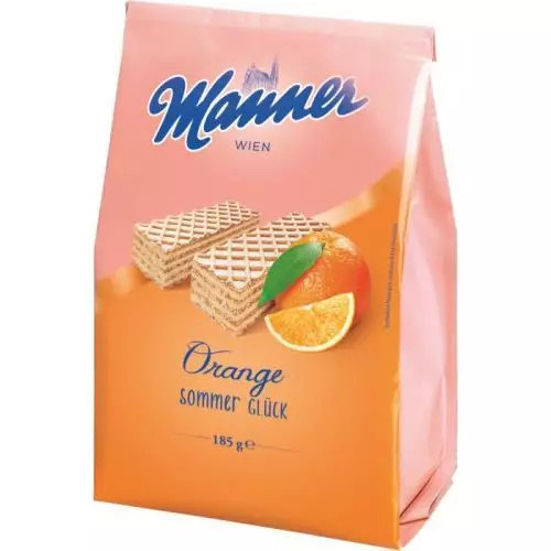 Manner sommerwaffeln orange 185g