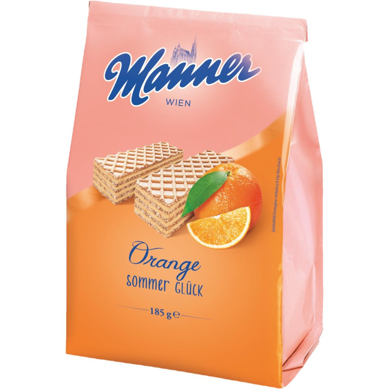 Manner sommerwaffeln orange 185g