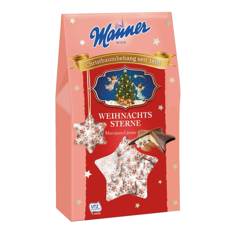 Manner Marcipánové vánoční hvězdy