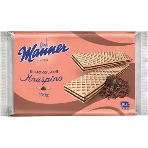 Manner Kruspino Schoko  - oplatky s náplní -  110 g