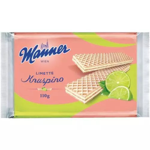 Manner Kruspino Limette - oplatky s náplní -  110 g