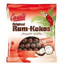 Casali Kuličky čokoládové s náplní rum-kokos 1 kg