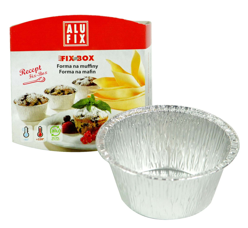 Alufix forma Muffin průměr 80mm, výška 37mm, 10ks