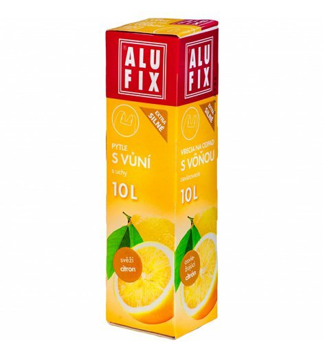 Alufix pytle na odpadky zavazovací 10l, 17ks, s vůní, citron