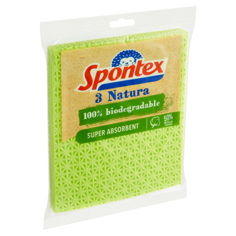 Spontex houbová utěrka Natura (3ks/bal)