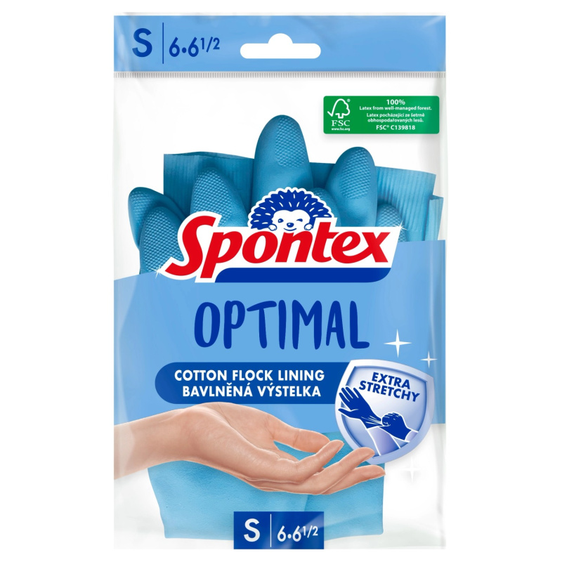 Optimal rukavice latex S Spontex