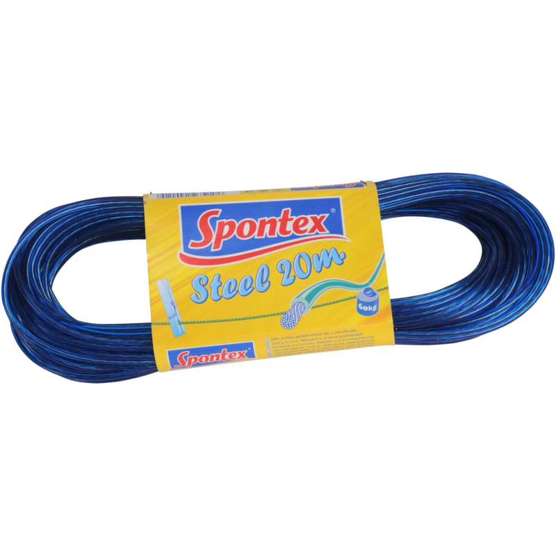 Steel 20 m zesílená prádelní šňůra Spontex