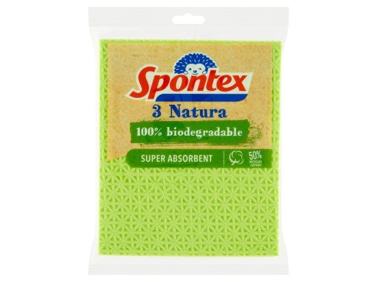 Houbové utěrky Natura - 3 ks. Spontex
