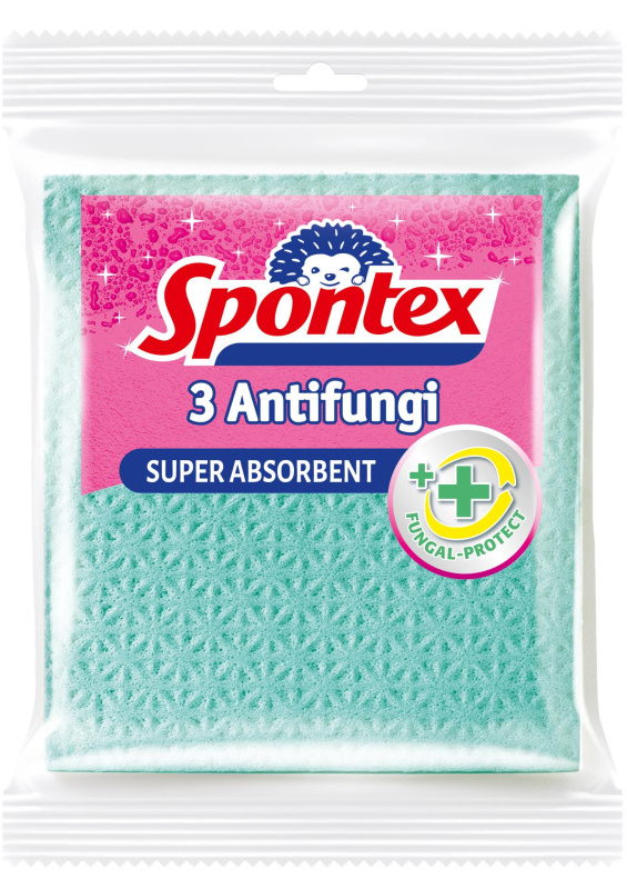 Houbová utěrka antifungální - Spontex, 3 ks
