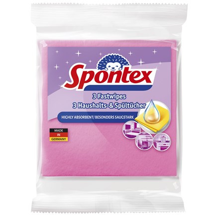 Spontex 3 Fast Wipes - univerzální utěrka - 3 ks