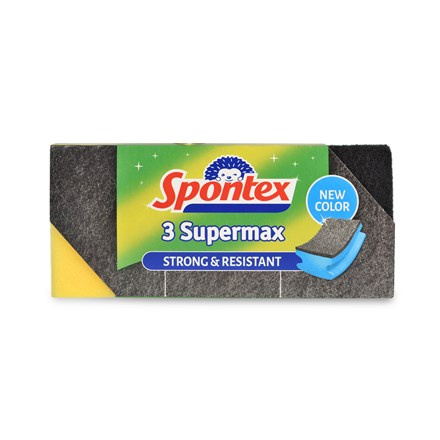 Spontex Houbička na nádobí tvarovaná - Supermax, 3 ks