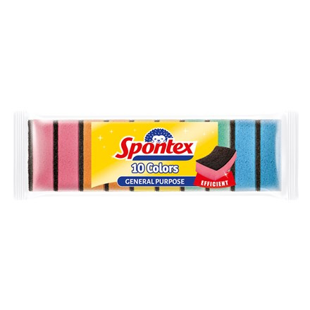 Houbička dvouvrstvá Colors - 10 ks. Spontex