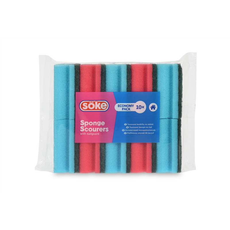 Houbička dvouvrstvá Colors - 10 ks. Spontex