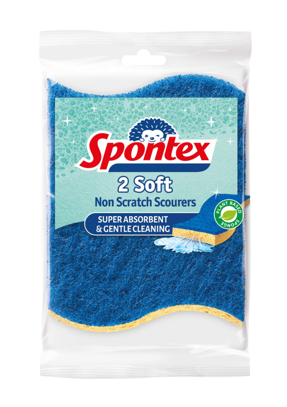 Spontex Houbička na nádobí - viskózní, 2 ks
