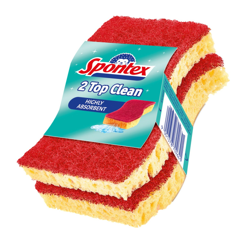 Houbičky na nádobí Spontex - Top Clean, 2 ks