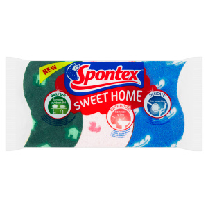 Kuchyňská houba Sweet home celulózová – 3 ks Spontex