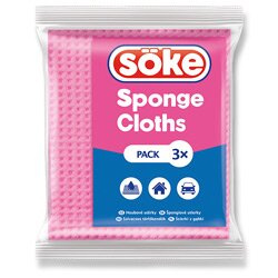Söke - houbová utěrka, 3 ks