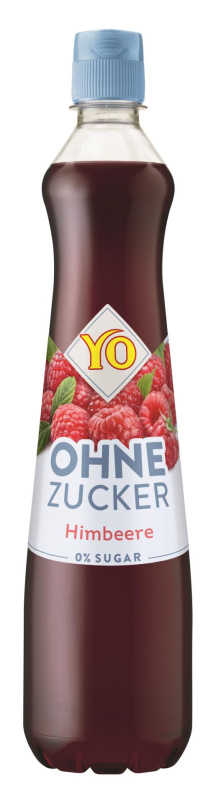 Sirup YO -  bez cukru, malina, 0,7 l