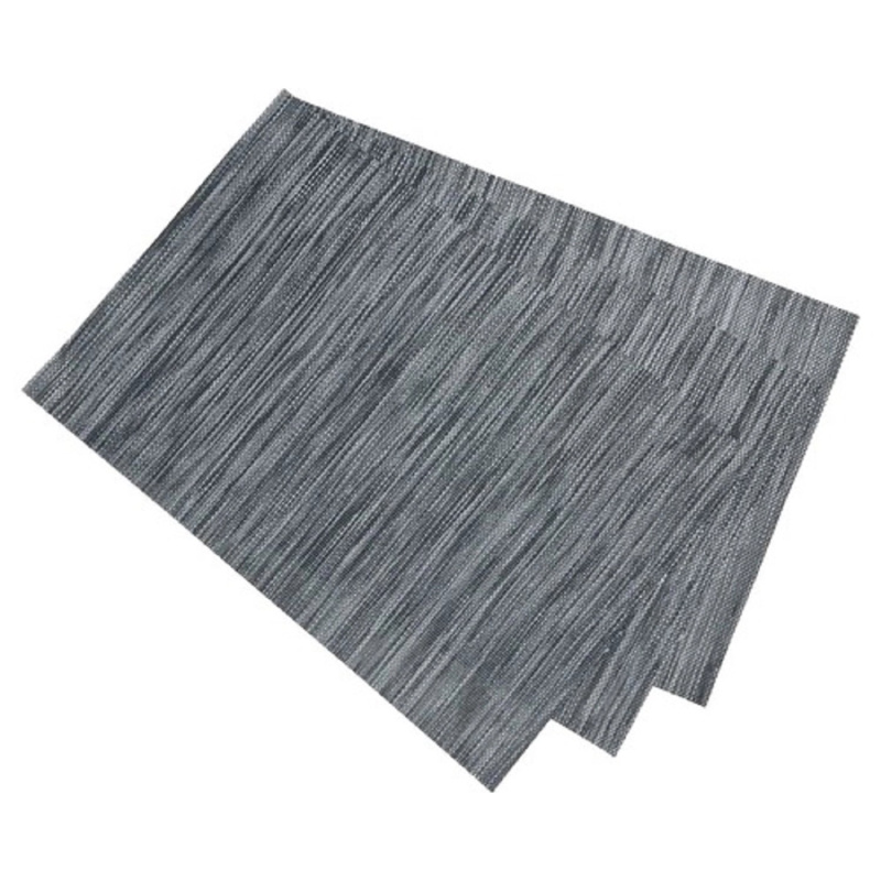 Prostírání PVC, černo-šedé, 30 x 45 cm